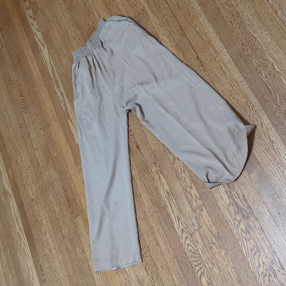 Tencel elastic band reformation trousers